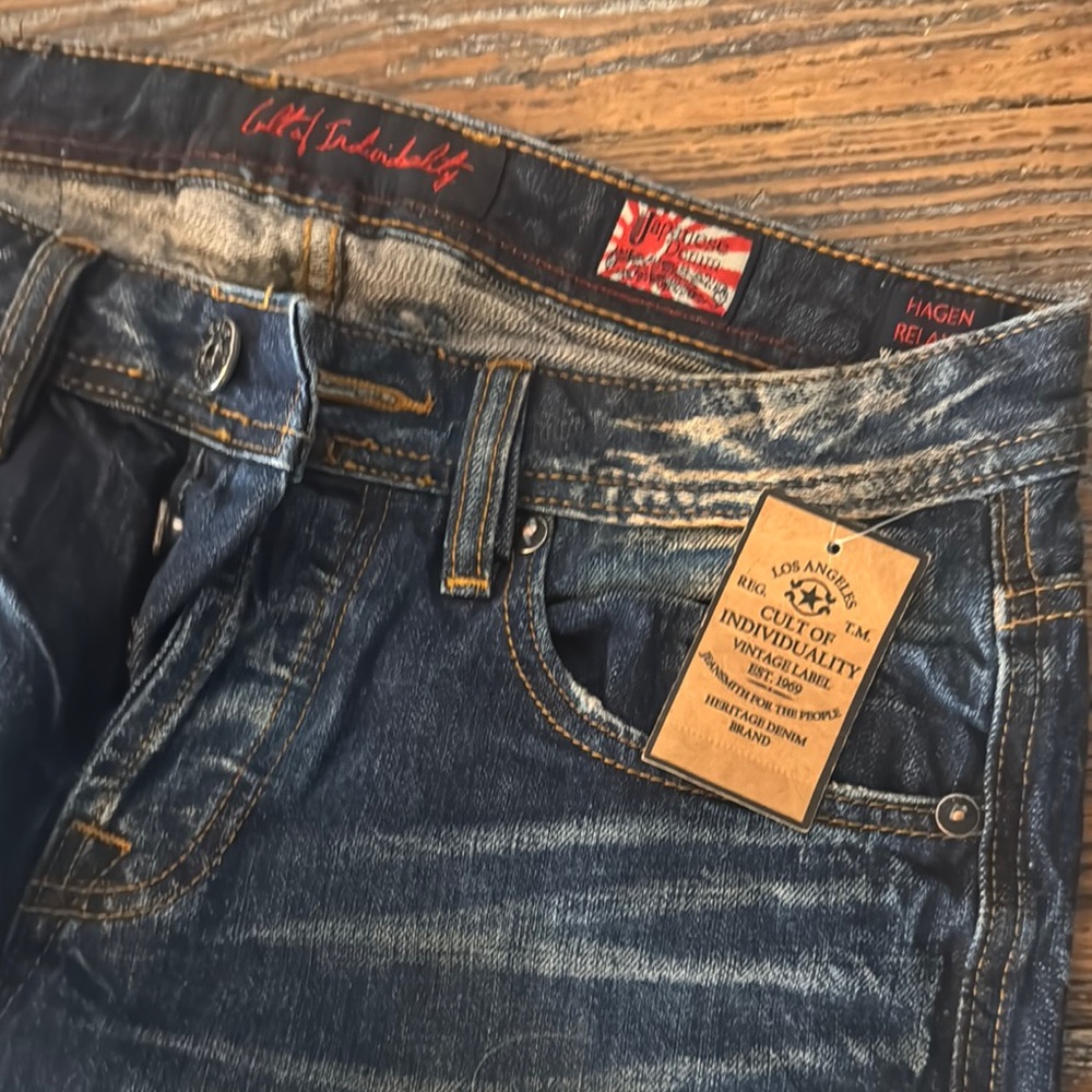 Cult of Individuality Blue Jeans for Men